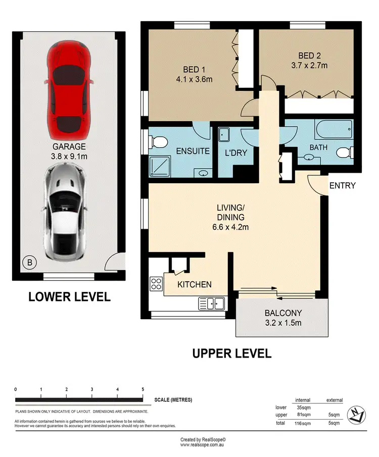 Floorplan of Homely unit listing, 1/33 York Street, Indooroopilly QLD 4068