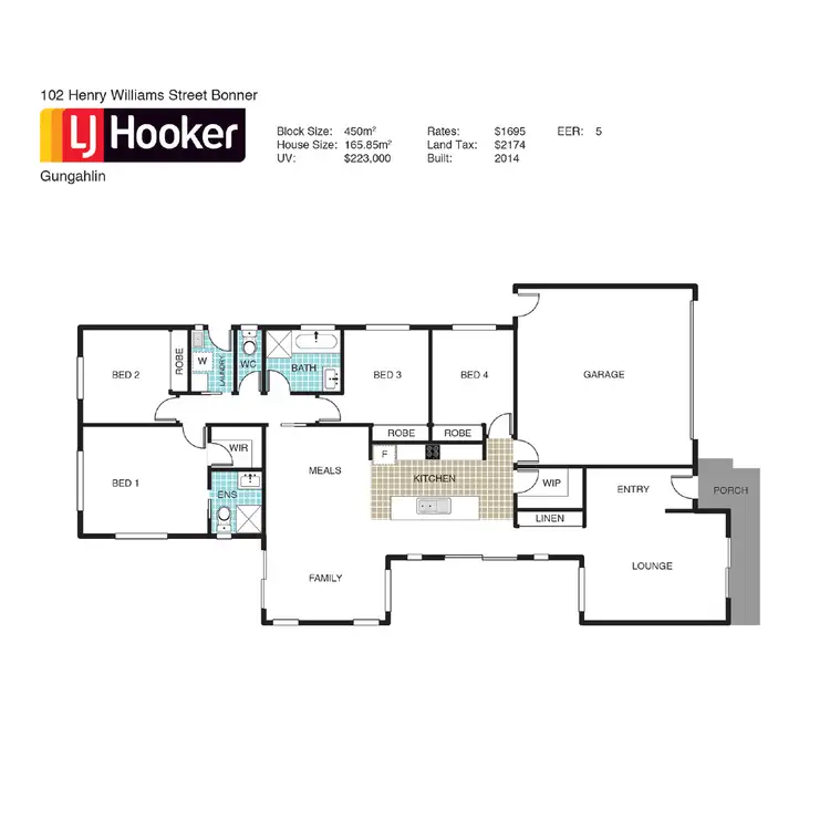 Floorplan of Homely house listing, 102 Henry Williams Street, Bonner ACT 2914