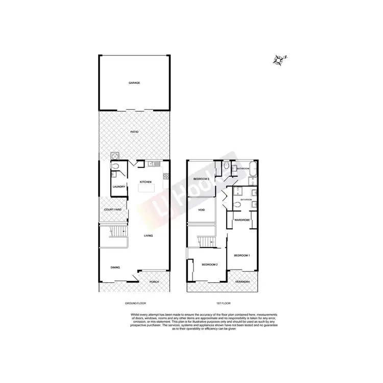Floorplan of Homely townhouse listing, 21/38 Barrett Street, Robertson QLD 4109