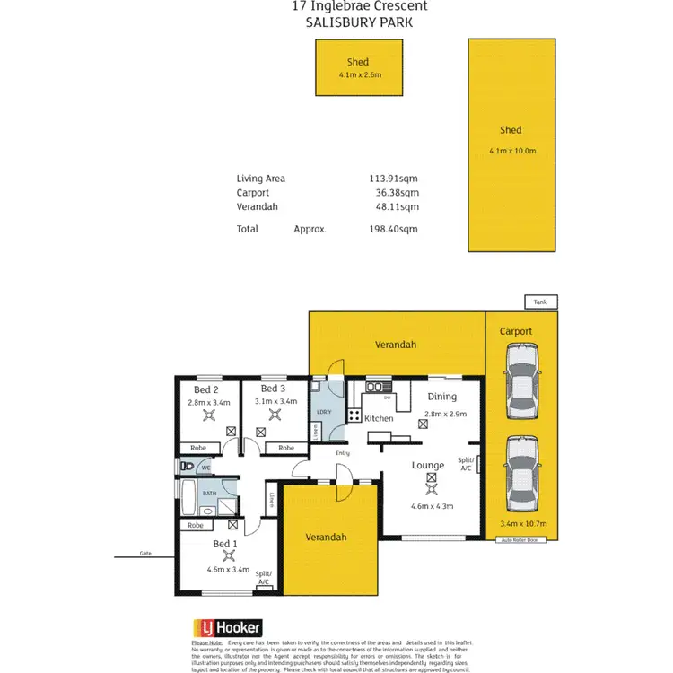 Floorplan of Homely house listing, 17 Inglebrae Crescent, Salisbury Park SA 5109