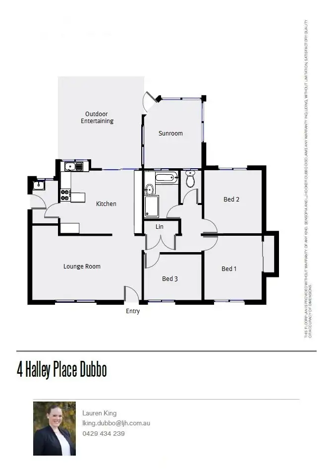 Floorplan of Homely house listing, 4 Halley Place, Dubbo NSW 2830