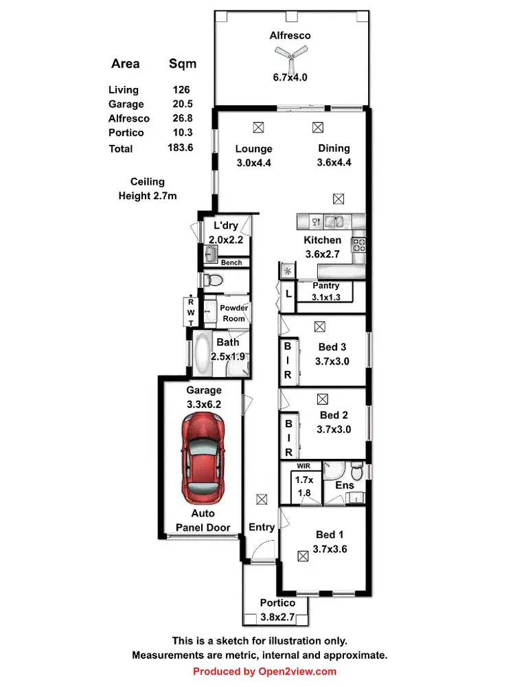 Floorplan of Homely house listing, 15A Naretha Street, Holden Hill SA 5088