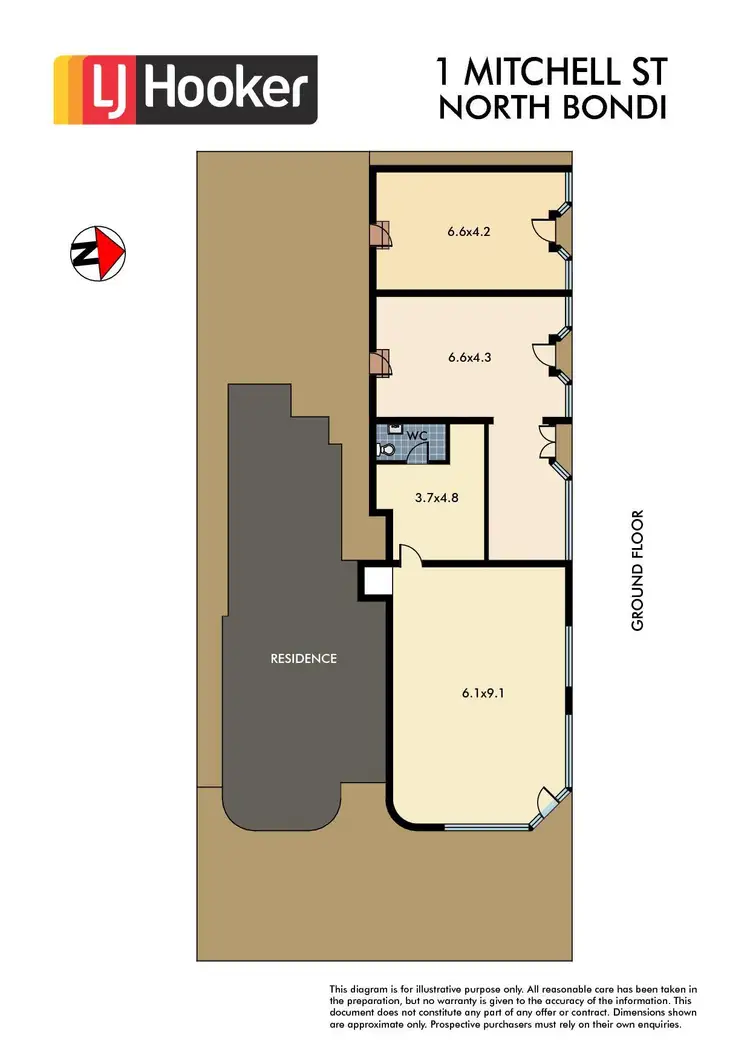 Floorplan of Homely block of units listing, 1 Mitchell Street, North Bondi NSW 2026