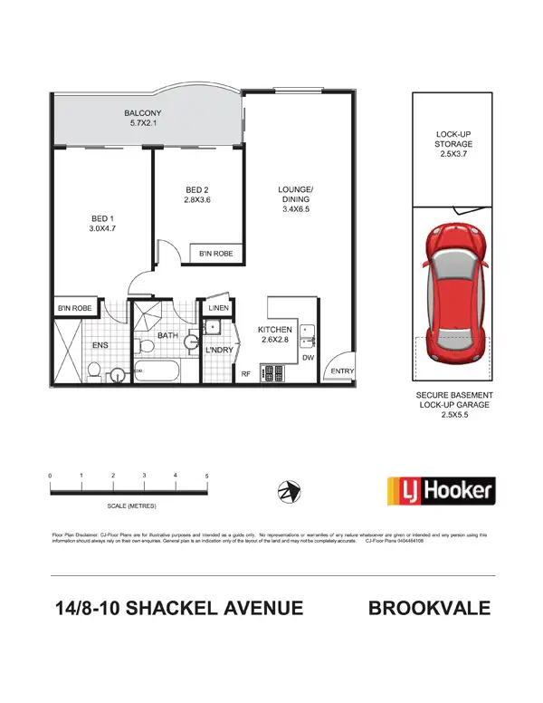 Floorplan of Homely apartment listing, 14/8 Shackel Avenue, Brookvale NSW 2100