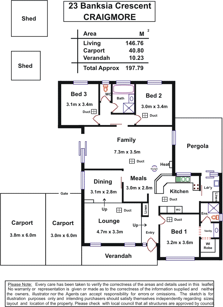 Floorplan of Homely house listing, 23 Banksia Crescent, Craigmore SA 5114