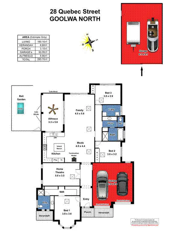 Floorplan of Homely house listing, 28 Quebec Street, Goolwa North SA 5214