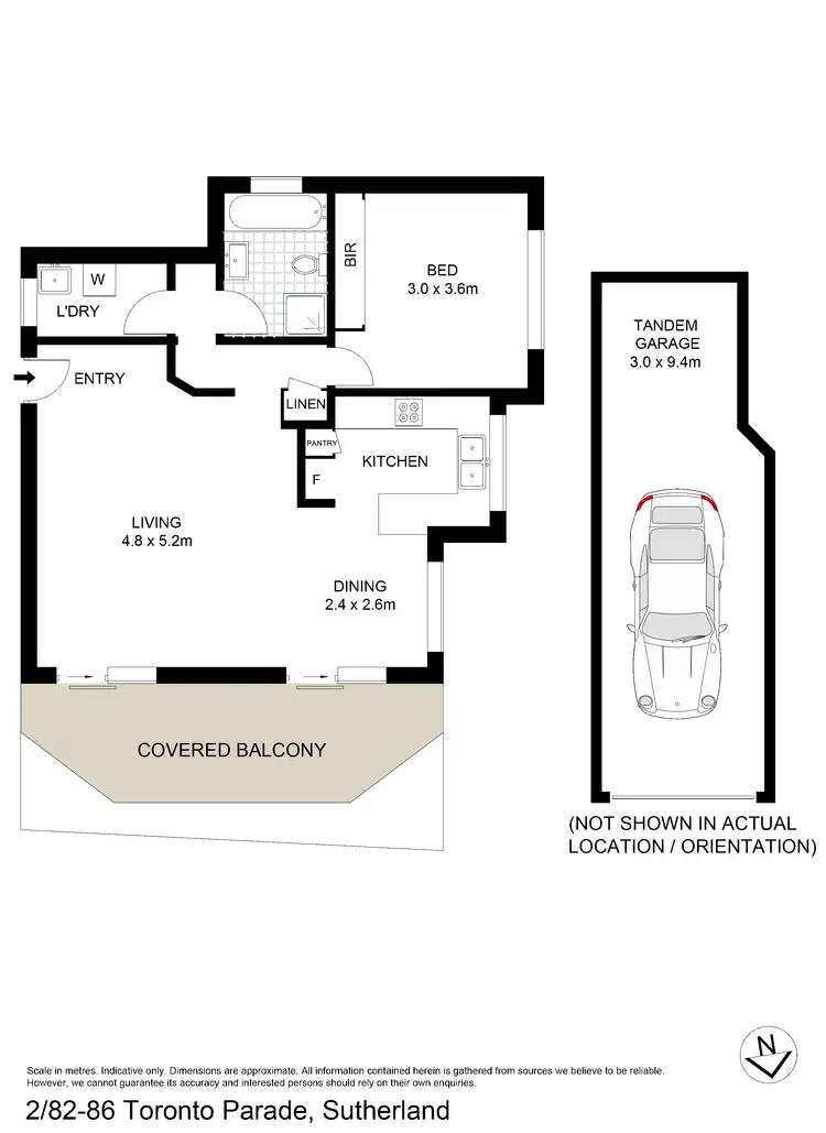 Floorplan of Homely unit listing, 2/82-86 Toronto Parade, Sutherland NSW 2232
