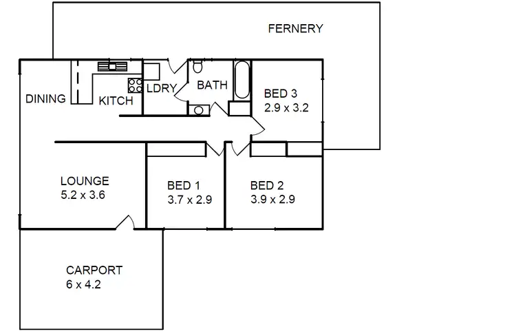 Floorplan of Homely house listing, 26 William Street South, Benalla VIC 3672