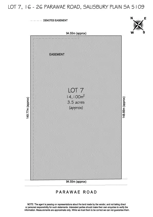 Floorplan of Homely land listing, Lot 7 16 - Parawae Road, Salisbury Plain SA 5109