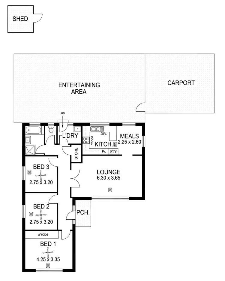 Floorplan of Homely house listing, 10 Avalon Road, Marion SA 5043