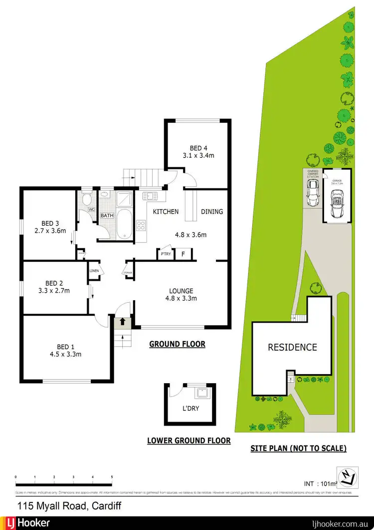 Floorplan of Homely house listing, 115 Myall Road, Cardiff NSW 2285