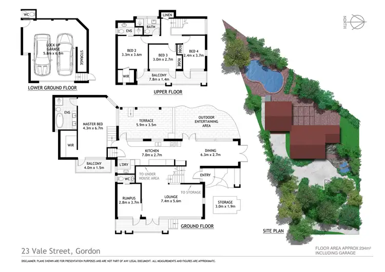 Floorplan of Homely house listing, 23 Vale Street, Gordon NSW 2072