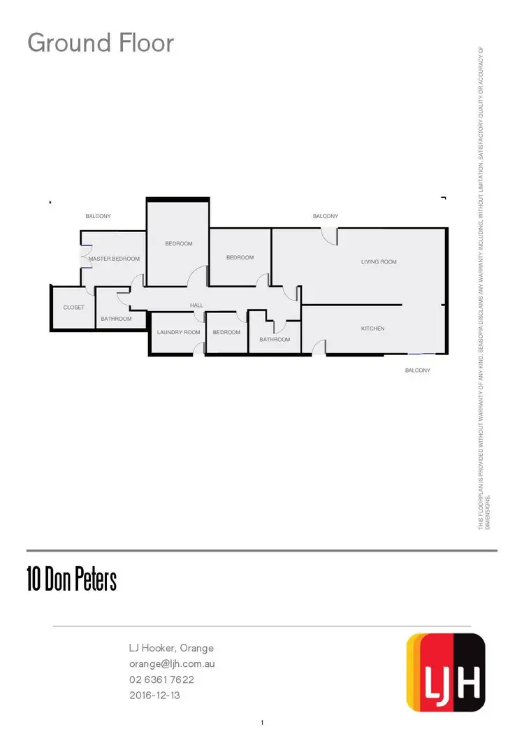 Floorplan of Homely house listing, 10 Don Peters Place, Orange NSW 2800