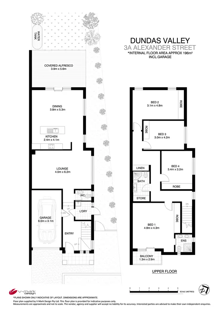 Floorplan of Homely semi-detached listing, 3A Alexander Street, Dundas Valley NSW 2117