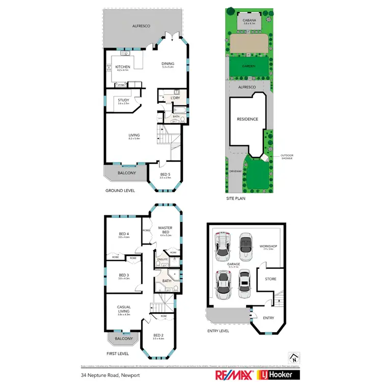 Floorplan of Homely house listing, 34 Neptune Road, Newport NSW 2106