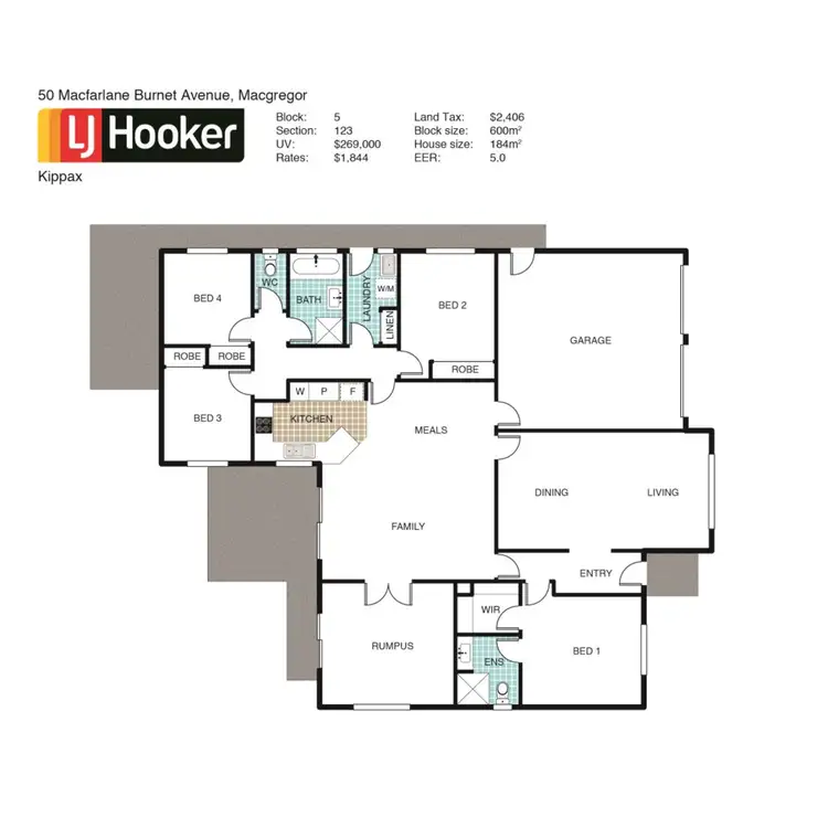 Floorplan of Homely house listing, 50 Macfarlane Burnet Avenue, Macgregor ACT 2615