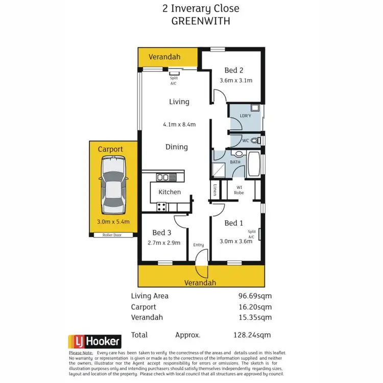 Floorplan of Homely house listing, 2 Inverary Close, Greenwith SA 5125