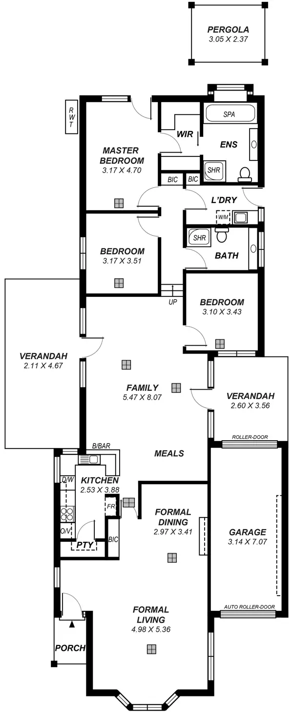 Floorplan of Homely house listing, 3 Rawson Penfold Drive, Rosslyn Park SA 5072