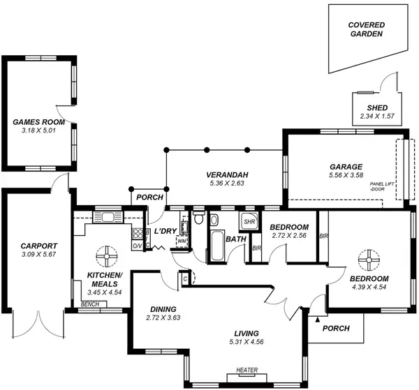 Floorplan of Homely house listing, 2 Elm Terrace, Glenelg North SA 5045