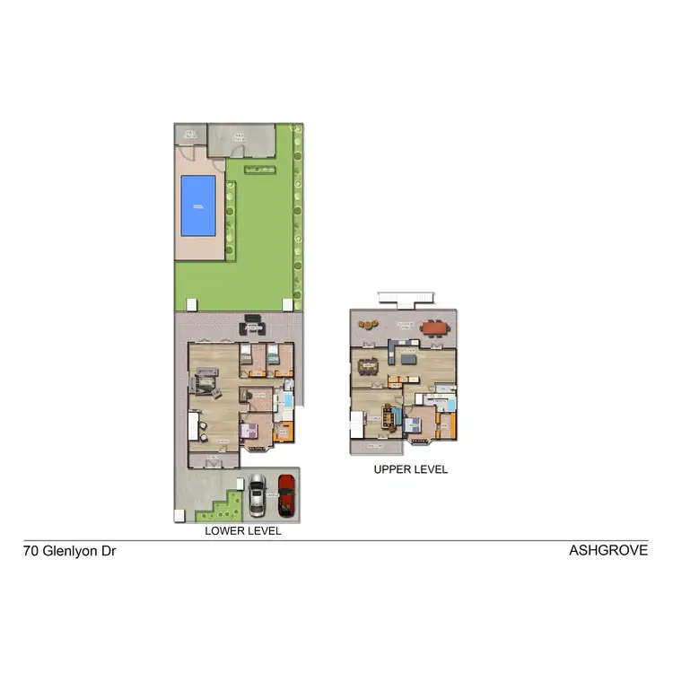 Floorplan of Homely house listing, 70 Glenlyon Drive, Ashgrove QLD 4060