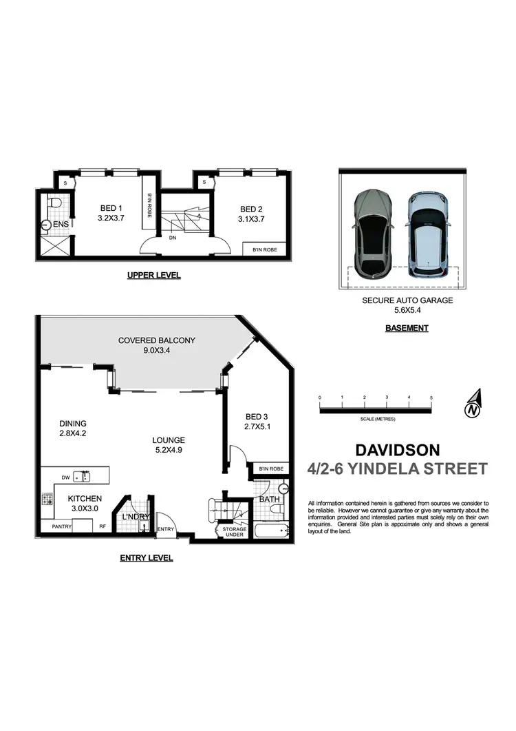 Floorplan of Homely unit listing, 4/2-6 Yindella Street, Davidson NSW 2085