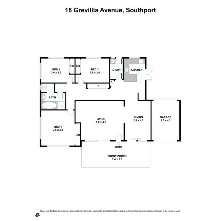 Floorplan of Homely house listing, 18 Grevillia Avenue, Southport QLD 4215