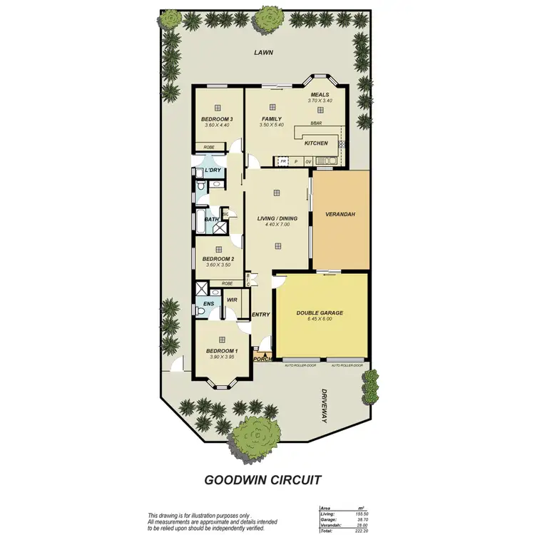 Floorplan of Homely house listing, 80 Goodwin Circuit, Golden Grove SA 5125
