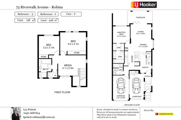 Floorplan of Homely townhouse listing, 73 Riverwalk Avenue, Robina QLD 4226