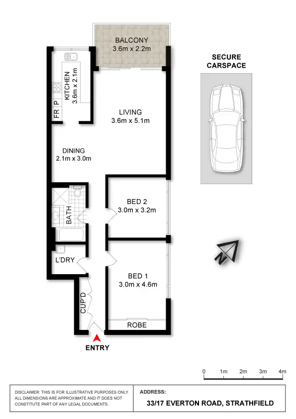 Floorplan of Homely apartment listing, 33/17 Everton Road, Strathfield NSW 2135