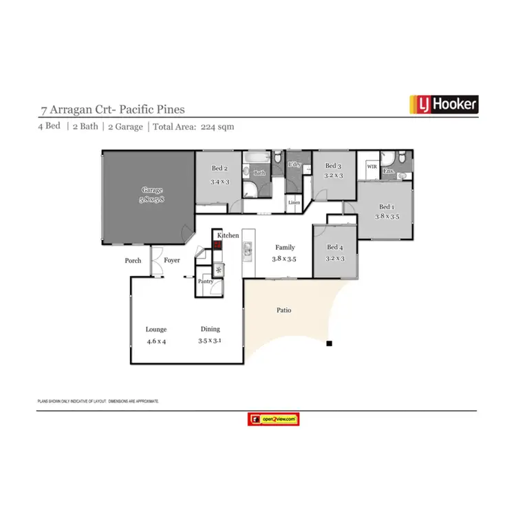 Floorplan of Homely house listing, 7 Arragan Court, Pacific Pines QLD 4211