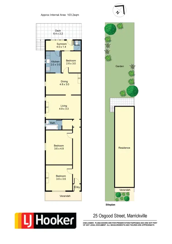Floorplan of Homely house listing, 25 Osgood Avenue, Marrickville NSW 2204