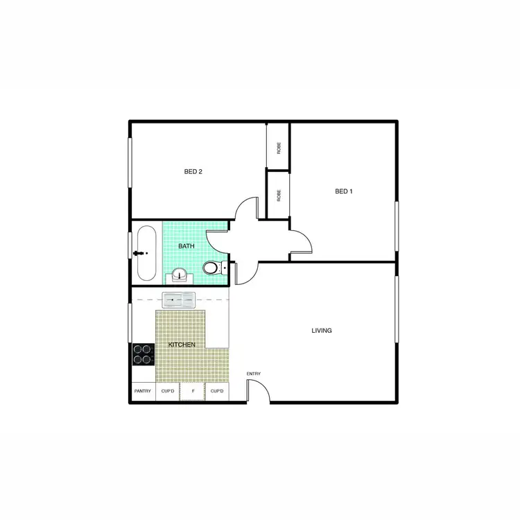 Floorplan of Homely unit listing, 58/3 Waddell Place, Curtin ACT 2605