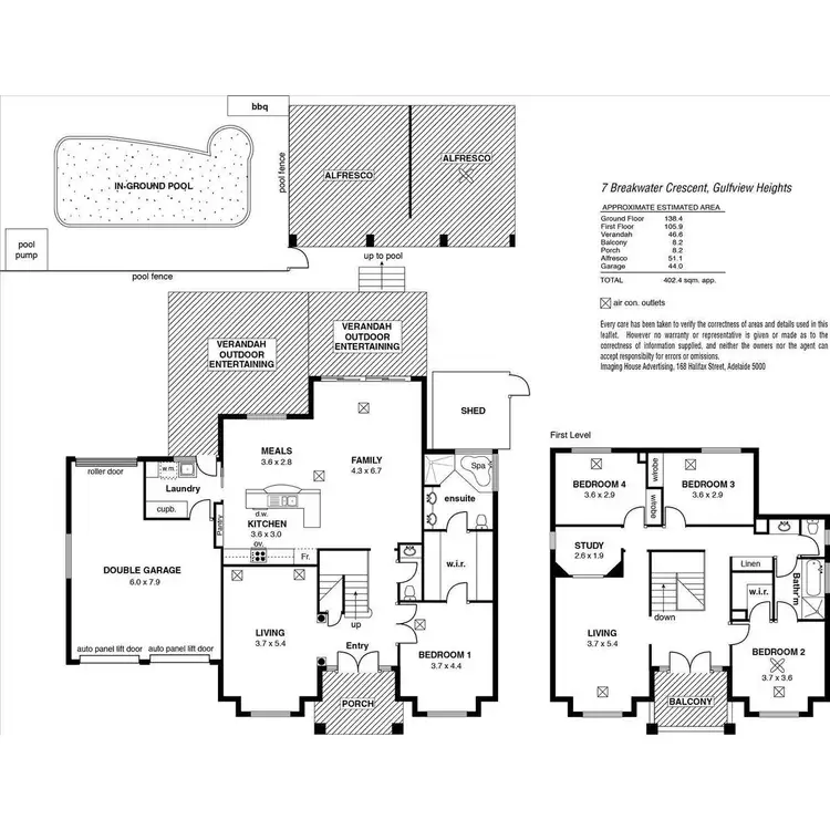 Floorplan of Homely house listing, 7 Breakwater Court, Gulfview Heights SA 5096