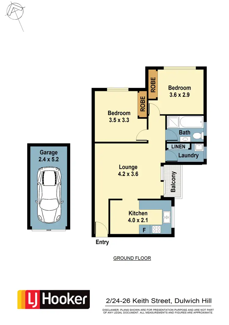 Floorplan of Homely apartment listing, 2/24-26 Keith Street, Dulwich Hill NSW 2203