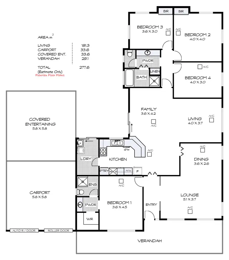 Floorplan of Homely house listing, 55 Rapid Drive, Mccracken SA 5211