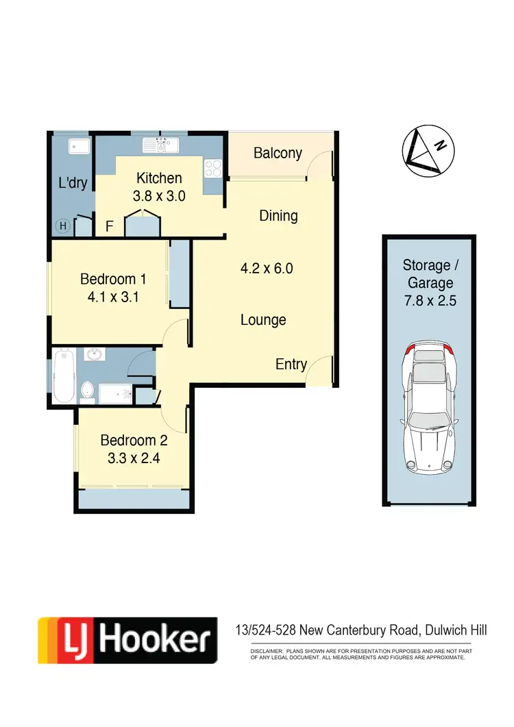 Floorplan of Homely apartment listing, 13/524 - 528 New Canterbury Rd, Dulwich Hill NSW 2203
