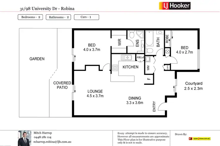 Floorplan of Homely unit listing, 31/98 University Drive, Varsity Lakes QLD 4227