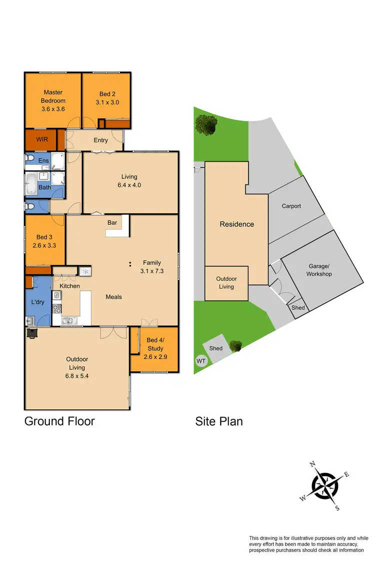 Floorplan of Homely house listing, 6 Ensay Court, Endeavour Hills VIC 3802