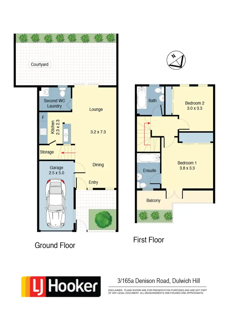 Floorplan of Homely townhouse listing, 3/165a Denison Road, Dulwich Hill NSW 2203