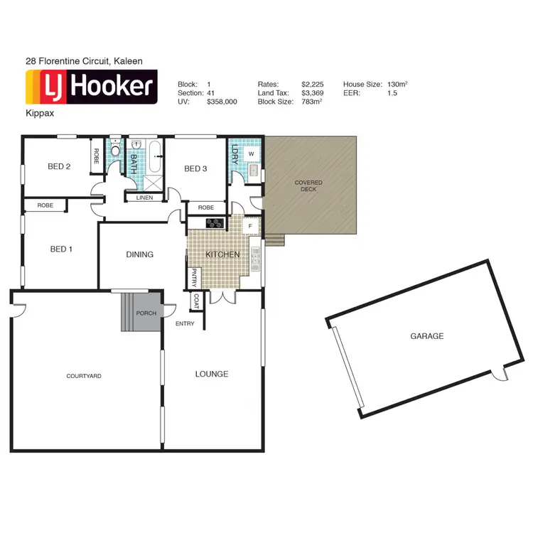 Floorplan of Homely house listing, 28 Florentine Circuit, Kaleen ACT 2617