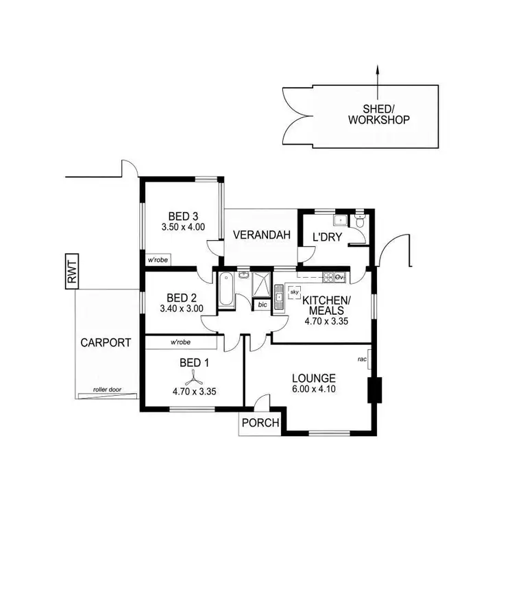 Floorplan of Homely house listing, 23 Baker Street, Glengowrie SA 5044