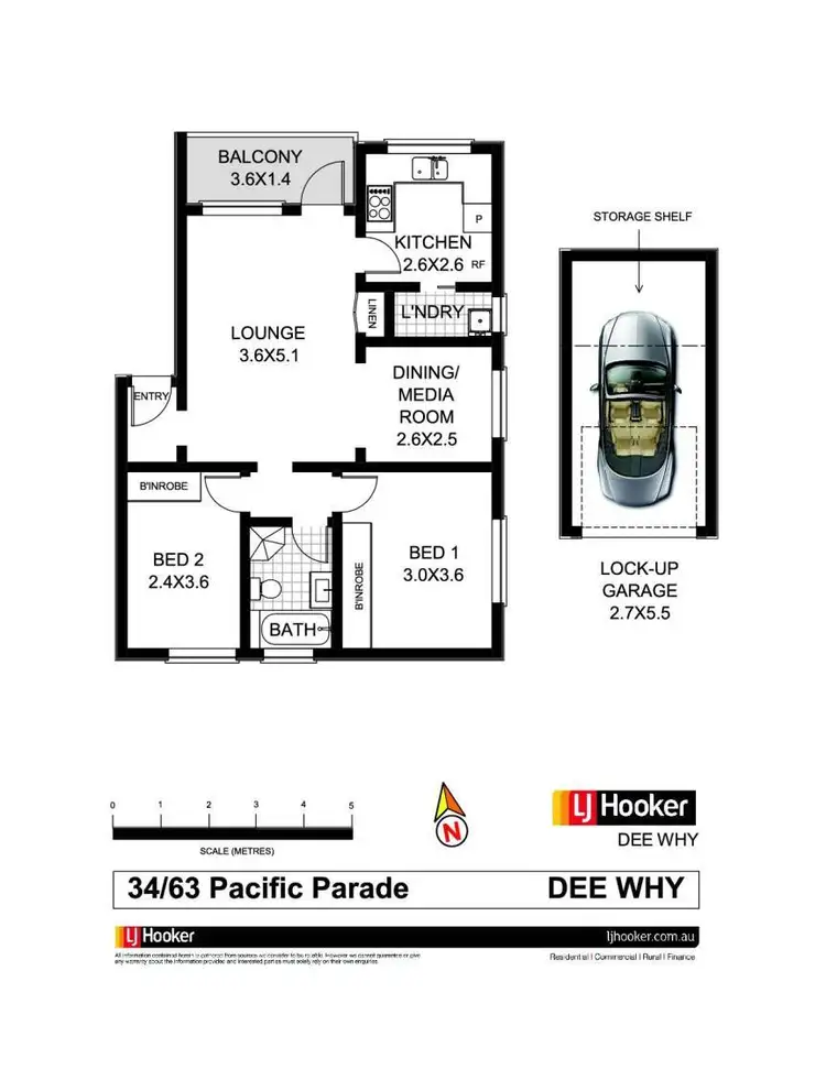 Floorplan of Homely apartment listing, 34/63 Pacific Parade, Dee Why NSW 2099