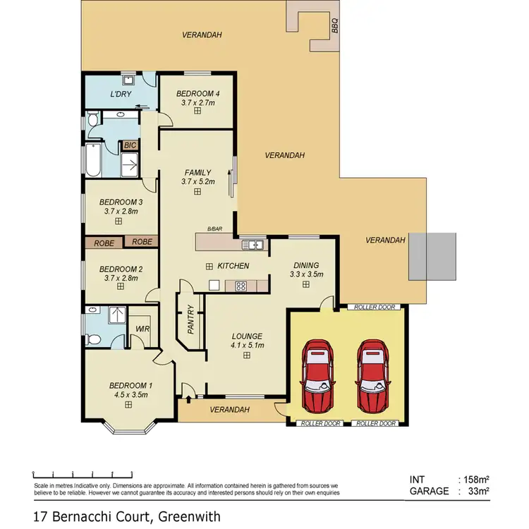Floorplan of Homely house listing, 17 Bernacchi Court, Greenwith SA 5125