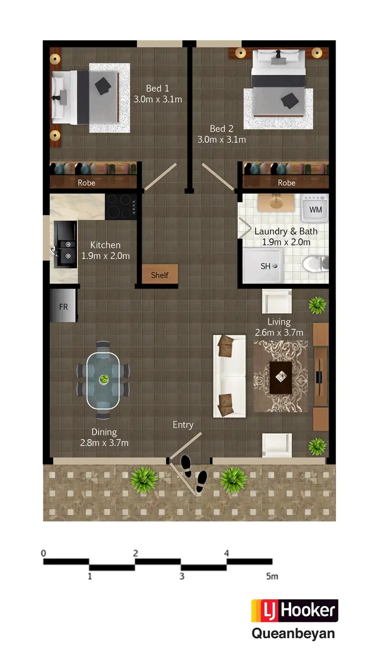 Floorplan of Homely unit listing, 11/126 Henderson Road, Queanbeyan NSW 2620