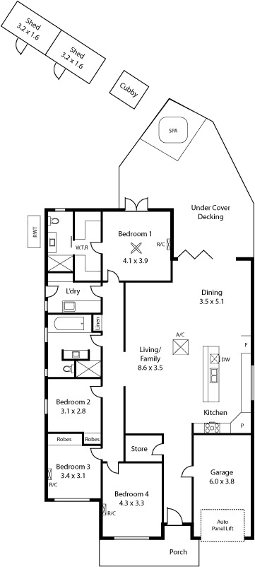 Floorplan of Homely house listing, 17 High Street, Mitcham SA 5062