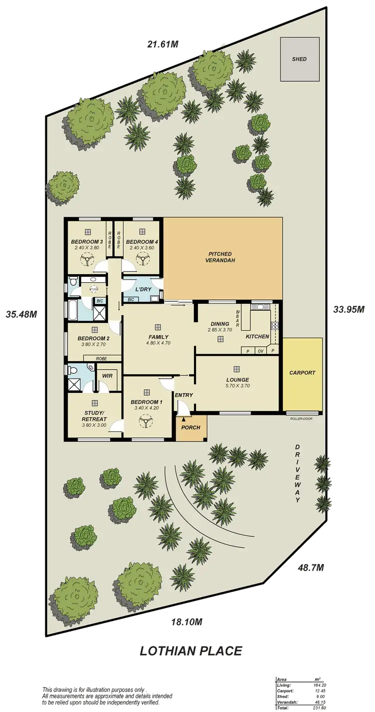 Floorplan of Homely house listing, 3 Lothian Place, Greenwith SA 5125