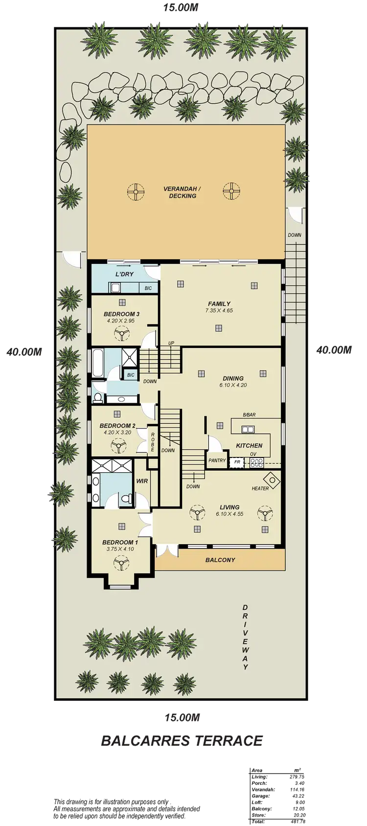 Floorplan of Homely house listing, 15 Balcarres Terrace, Greenwith SA 5125