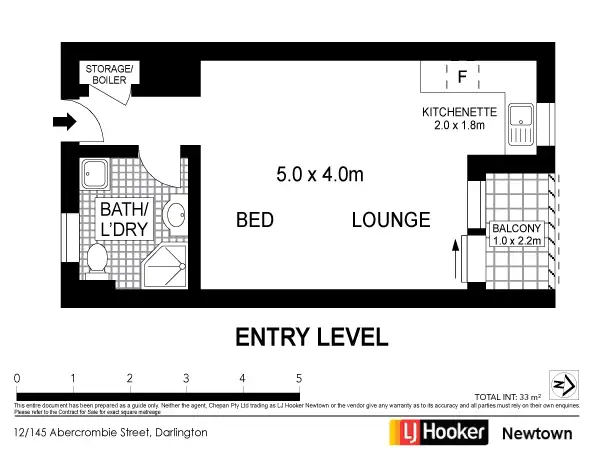 Floorplan of Homely apartment listing, 12/145 Abercrombie Street, Darlington NSW 2008