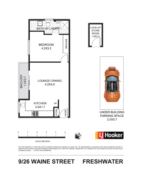 Floorplan of Homely apartment listing, 9/26 Waine Street, Freshwater NSW 2096
