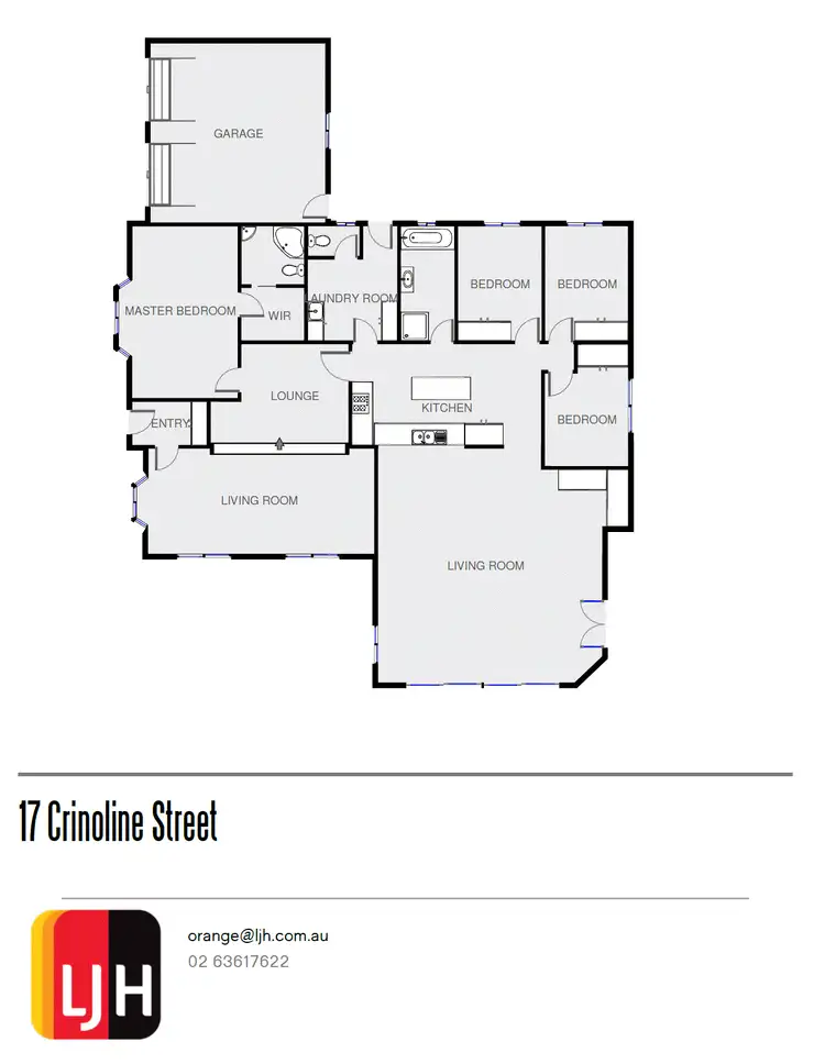 Floorplan of Homely house listing, 17 Crinoline St, Orange NSW 2800